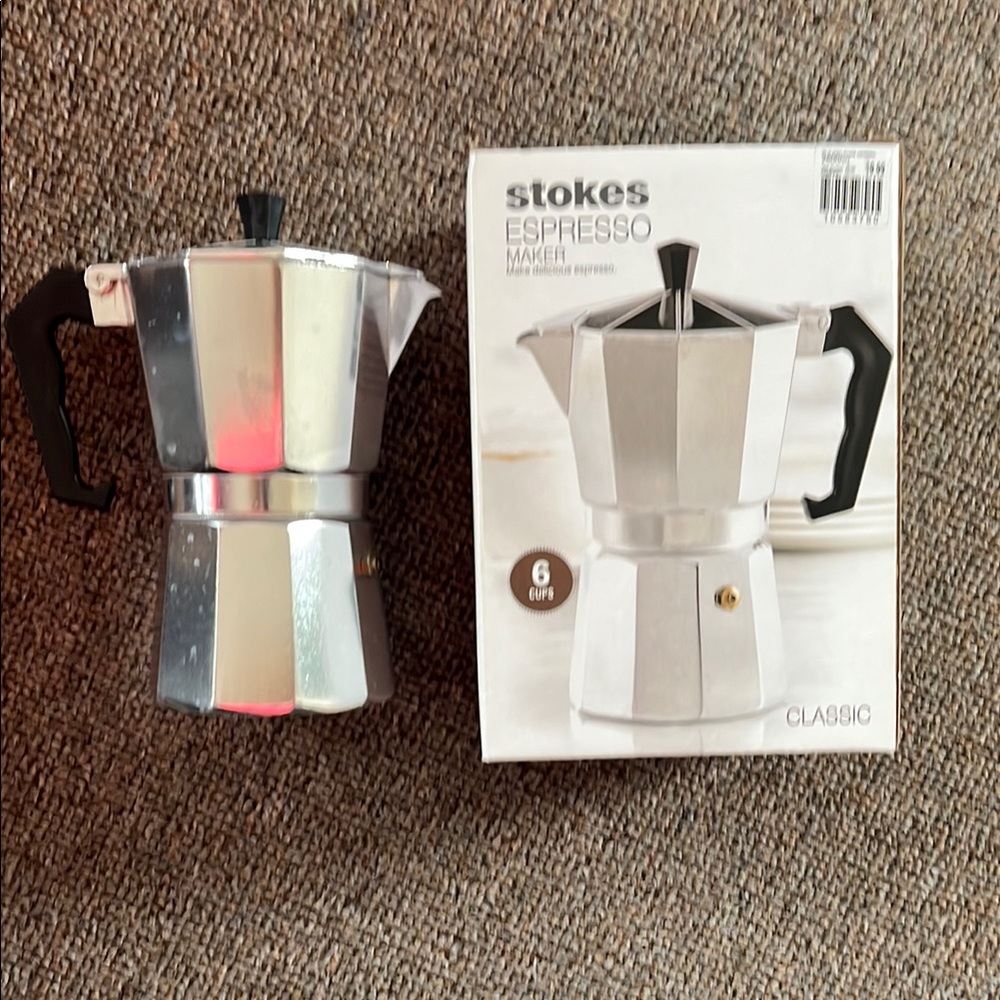 Silver Espresso Maker